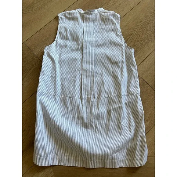 Vince Striped‎ Sleeveless Blouse Tunic XXS Button Front Top - Picture 6 of 7